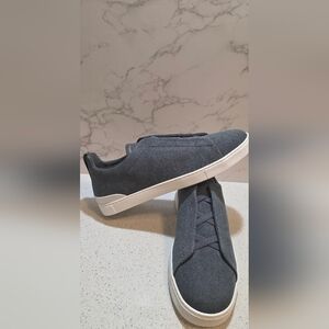 Zegna Denim Triple Stitch™ Sneakers Sz 13 Dark Grey New With Box